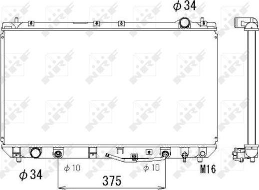 NRF 53302 - Radiator, mühərrikin soyudulması furqanavto.az