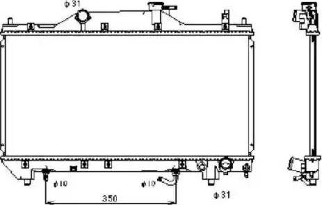 NRF 53381 - Radiator, mühərrikin soyudulması furqanavto.az