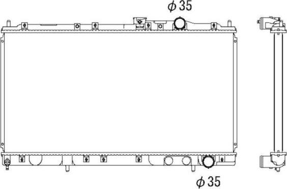 NRF 53298 - Radiator, mühərrikin soyudulması furqanavto.az