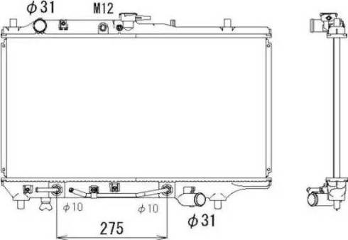 NRF 53293 - Radiator, mühərrikin soyudulması furqanavto.az