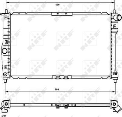 NRF  53253 - Radiator, mühərrikin soyudulması furqanavto.az