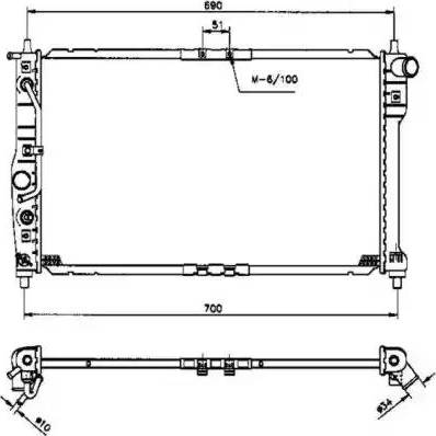 NRF 53252 - Radiator, mühərrikin soyudulması furqanavto.az