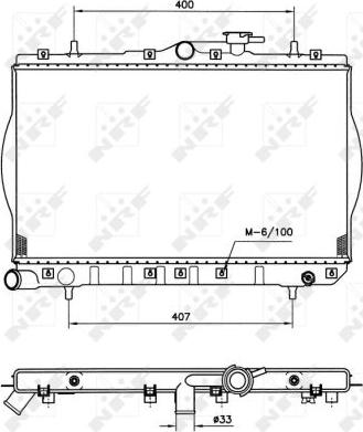 NRF 53260 - Radiator, mühərrikin soyudulması furqanavto.az