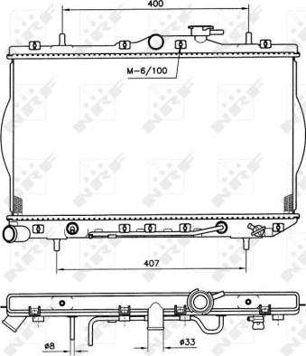 NRF  53261 - Radiator, mühərrikin soyudulması furqanavto.az