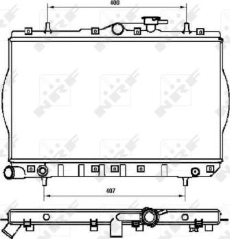 NRF 53262 - Radiator, mühərrikin soyudulması furqanavto.az