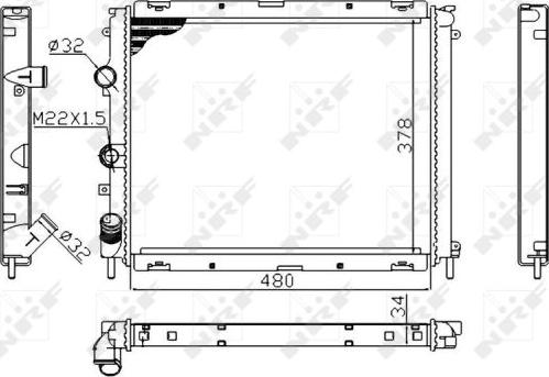 NRF 53209A - Radiator, mühərrikin soyudulması furqanavto.az