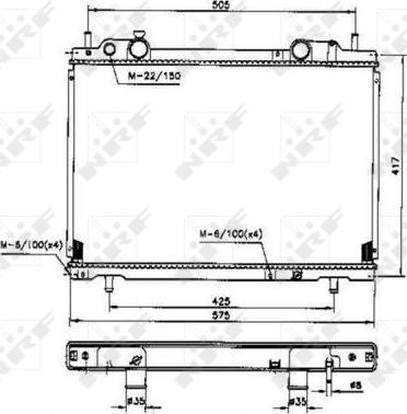 NRF 53200 - Radiator, mühərrikin soyudulması furqanavto.az