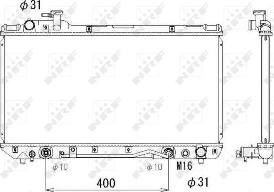 NRF 53288 - Radiator, mühərrikin soyudulması furqanavto.az