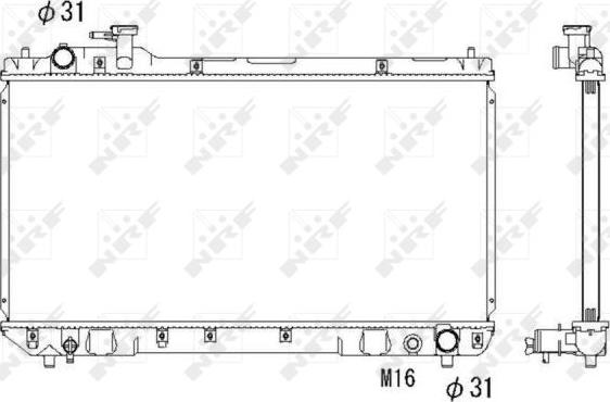 NRF 53275 - Radiator, mühərrikin soyudulması furqanavto.az