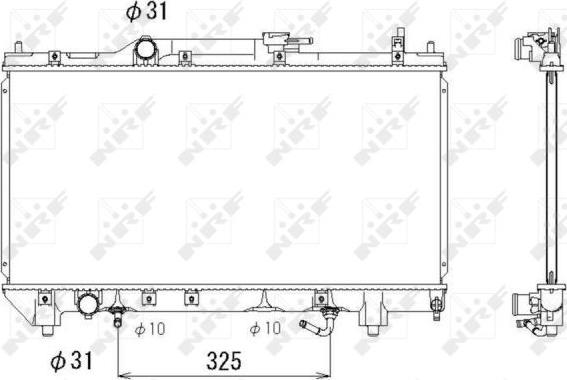 NRF 53278 - Radiator, mühərrikin soyudulması furqanavto.az