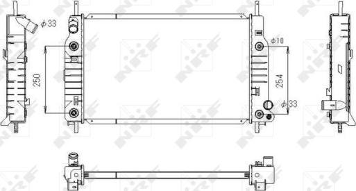 NRF 53748 - Radiator, mühərrikin soyudulması furqanavto.az