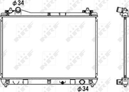 NRF 53703 - Radiator, mühərrikin soyudulması furqanavto.az