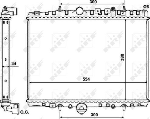 NRF 53787 - Radiator, mühərrikin soyudulması furqanavto.az