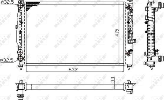 NRF 529504A - Radiator, mühərrikin soyudulması furqanavto.az