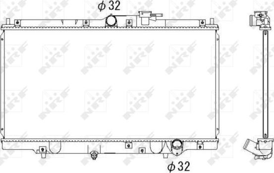 NRF 526717 - Radiator, mühərrikin soyudulması furqanavto.az