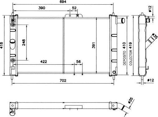 NRF 52056 - Radiator, mühərrikin soyudulması furqanavto.az