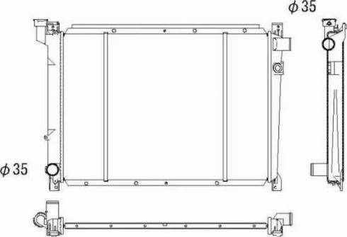 NRF 52050 - Radiator, mühərrikin soyudulması furqanavto.az