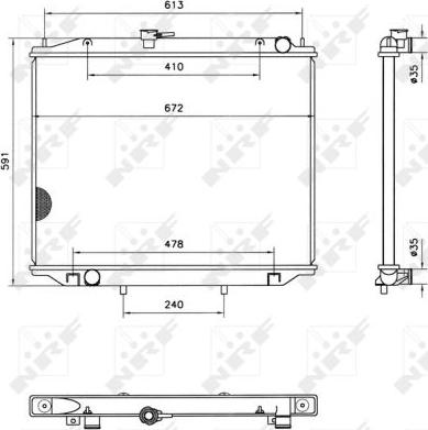 NRF 52082 - Radiator, mühərrikin soyudulması furqanavto.az