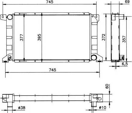 NRF 52034 - Radiator, mühərrikin soyudulması furqanavto.az