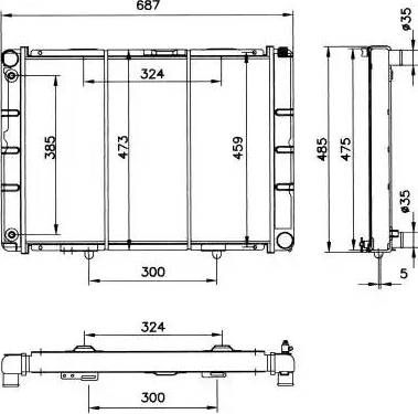 NRF 52028 - Radiator, mühərrikin soyudulması furqanavto.az