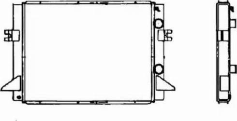 NRF 52075 - Radiator, mühərrikin soyudulması furqanavto.az