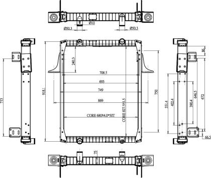 NRF 52071 - Radiator, mühərrikin soyudulması furqanavto.az