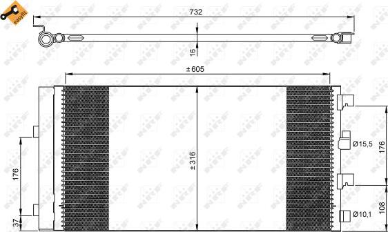 NRF 35969 - Kondenser, kondisioner furqanavto.az