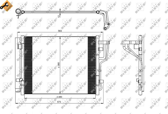 NRF  35986 - Kondenser, kondisioner furqanavto.az