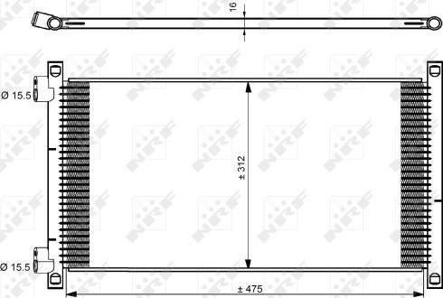 NRF 35490 - Kondenser, kondisioner furqanavto.az