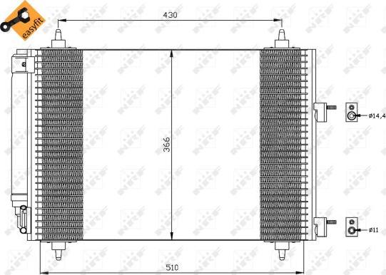 NRF 35445 - Kondenser, kondisioner furqanavto.az