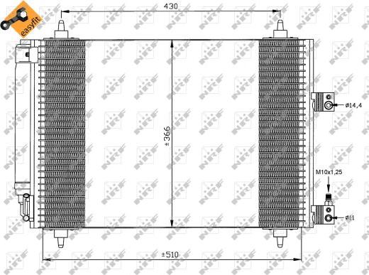 NRF 35443 - Kondenser, kondisioner furqanavto.az