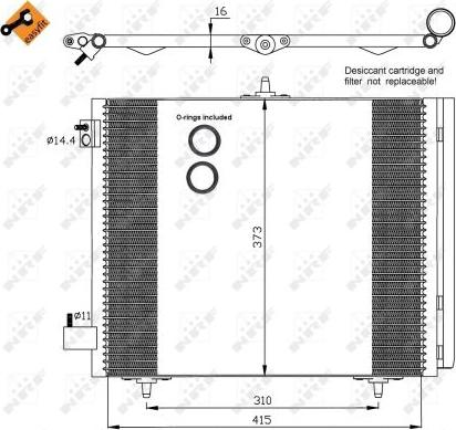 NRF 35405 - Kondenser, kondisioner furqanavto.az