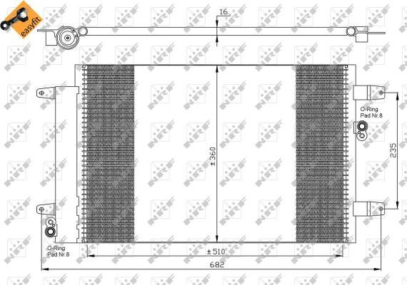 NRF 35403 - Kondenser, kondisioner furqanavto.az