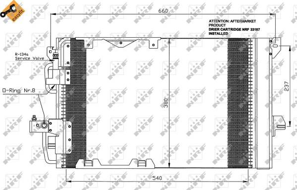 NRF 35416 - Kondenser, kondisioner furqanavto.az