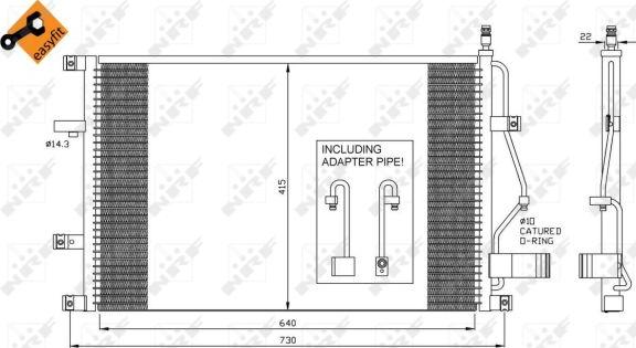 NRF 35413 - Kondenser, kondisioner furqanavto.az