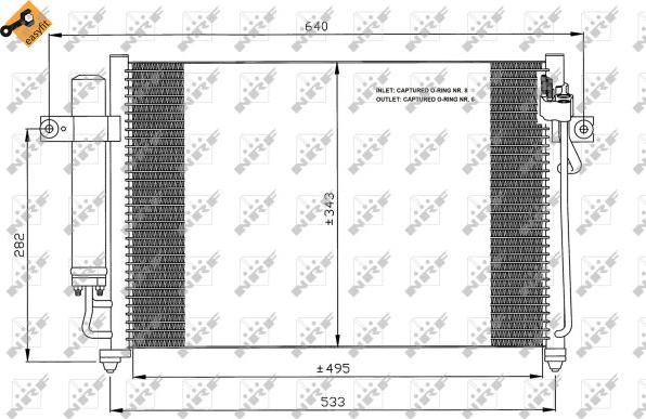 NRF  35475 - Kondenser, kondisioner furqanavto.az