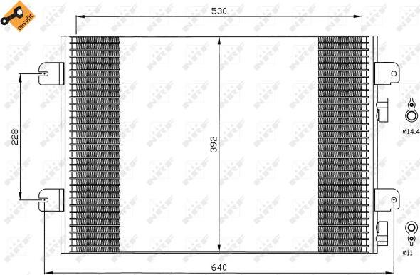 NRF 35542 - Kondenser, kondisioner furqanavto.az