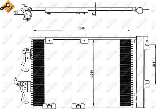 NRF 35554 - Kondenser, kondisioner furqanavto.az