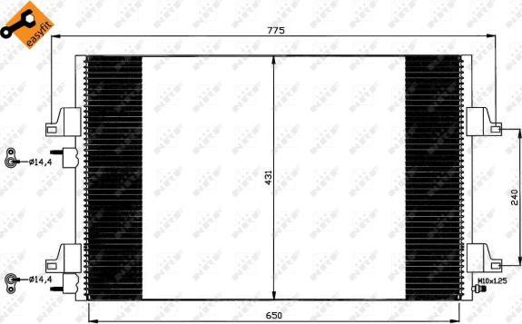 NRF 35557 - Kondenser, kondisioner furqanavto.az