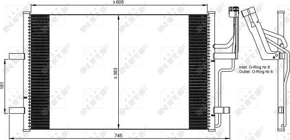 NRF 35507 - Kondenser, kondisioner furqanavto.az