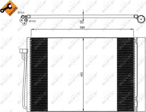 NRF 35537 - Kondenser, kondisioner furqanavto.az