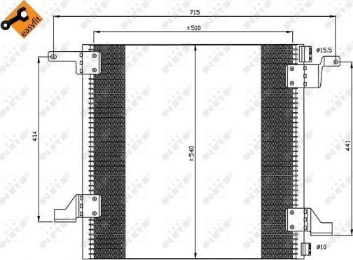 NRF 35526 - Kondenser, kondisioner furqanavto.az