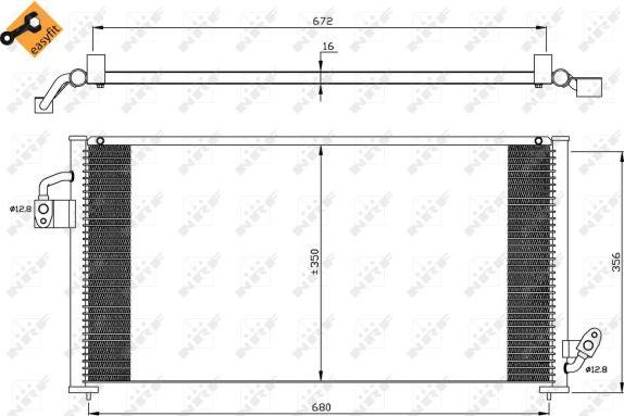 NRF 35523 - Kondenser, kondisioner furqanavto.az