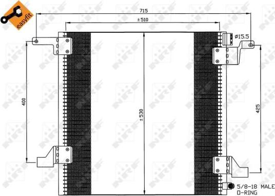 NRF 35579 - Kondenser, kondisioner furqanavto.az