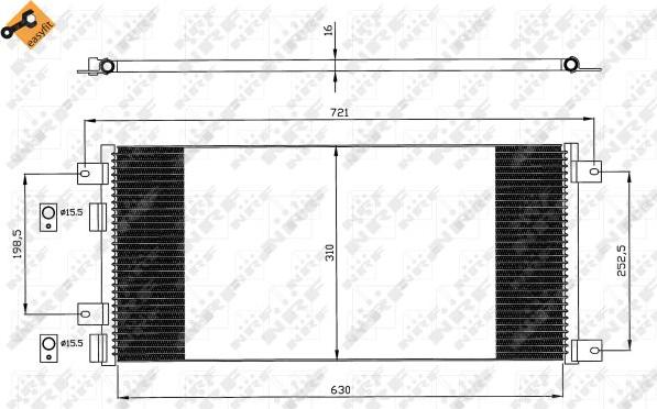 NRF 35643 - Kondenser, kondisioner furqanavto.az