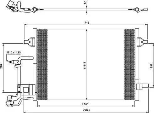 NRF 35642 - Kondenser, kondisioner furqanavto.az