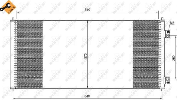 NRF 35651 - Kondenser, kondisioner furqanavto.az