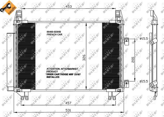 NRF 35653 - Kondenser, kondisioner furqanavto.az