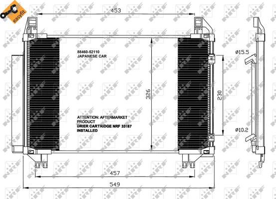 NRF 35652 - Kondenser, kondisioner furqanavto.az