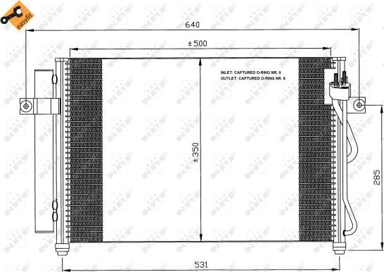 NRF  35630 - Kondenser, kondisioner furqanavto.az